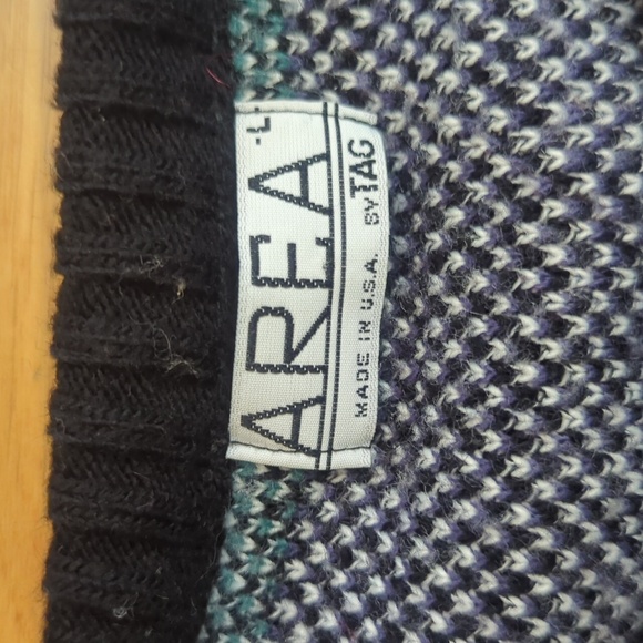 Vintage crewneck sweater Large 80s 90s grandpa - Picture 4 of 8